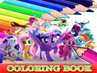 Coloring Book for My Little Pony background