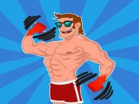 Muscle race games body run 3d background