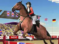 Horse Jumping Show 3D background