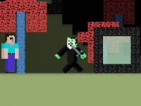 Noob vs Hacker Zombie background