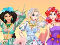 Floral Outfit For The Princess background