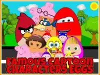 Famous Cartoon Characters Eggs background
