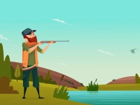 Shooting Hunters Match 3 background