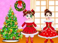 Taylor And Jessica Christmas Party background