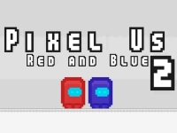 Pixel Us Red and Blue 2 background