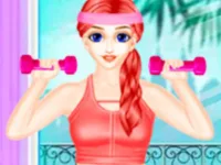 Fashion Girl Fitness Plan Game background