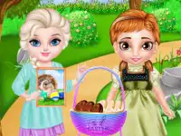 Frozen Baby Happy Easter background
