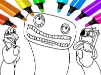 Garten of Banban Coloring Games background