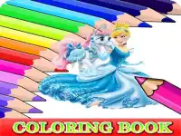 Coloring Book for Cinderella background