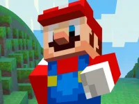Super Mario MineCraft Runner background