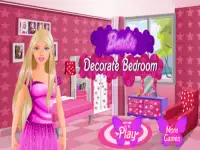 Barbie decorate bedroom background