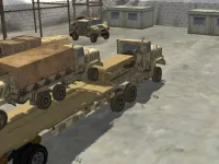 Transport Army vehicle truck driving background