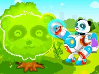Little Panda Green Guard background