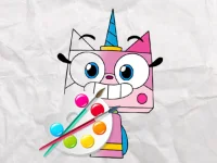 Unicorn Kitty Coloring Book background