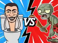 Skibidi Toilet Vs Zombies background