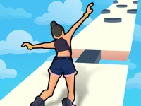Sky roller skates background