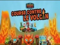 Course contre le volcan background