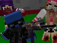 Blocky Combat Swat Zombie Apocalypse 2022 background