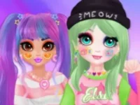 Princess E-Girl vs Soft Girl - Makeover Game background