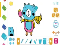 Coloring Animales background