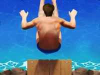 Cliff Diving 3D background