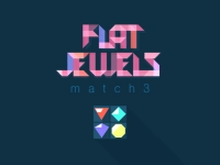 Flat Jewels Match 3 background
