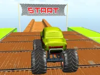 Monster truck stunts mega ramps background