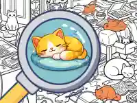 Find the Kitten: Spot the Cat background