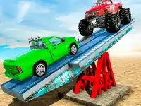 SeeSaw Ramp Car Balance Driving Challenge background