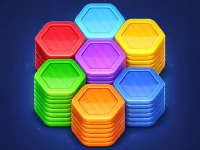 Hexa Color Stack Game background