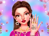 Celebrity Spring Manicure Design background