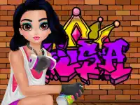 Princess Cool Graffiti background