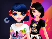 TikTok girls vs Likee girls background
