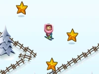 Skibidi ZigZag Snow Ski background