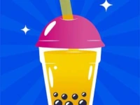 Bubble Tea Mixing Game background