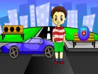 Find The Blue Car Key background