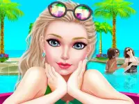 ❤ Vacation Summer Dress Up Game ❤ background