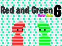Red and Green 6 Color Rain background