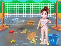 Baby Taylor Beach Cleaning Day background