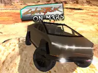 CyberTruck on Mars background