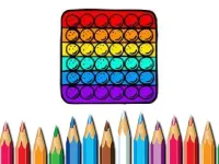 Pop It Coloring Book background