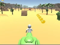 3D Desert Parkour background