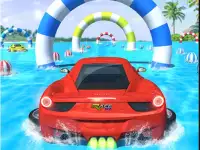 Water Surfing Car Stunts background