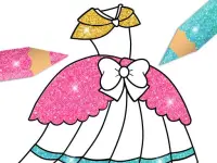 Glitter Dress Coloring background