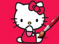 Easy Coloring Kitty background
