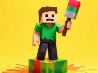 BTS Minecraft Coloring Time background