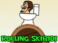 Rolling Skibidi background