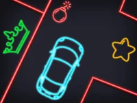 Neon Car Puzzle background