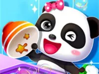 Baby Happy Cleaning Game background
