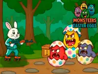 Monsters of Easter Eggs background